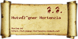 Hutvágner Hortenzia névjegykártya